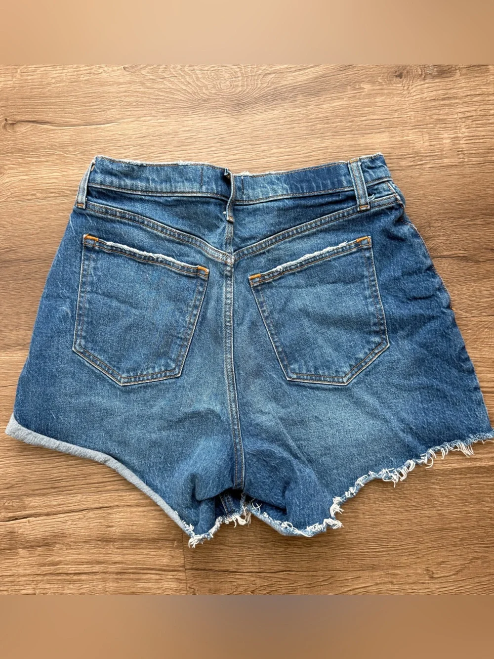 Abercrombie & Fitch The Dad Short High Rise Denim Shorts